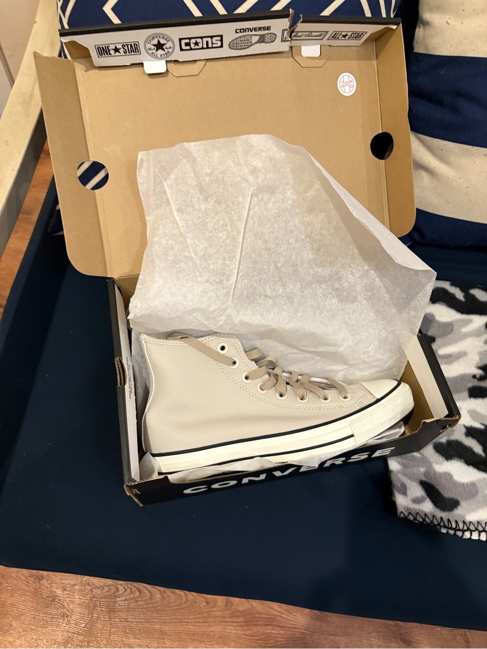 Converse All Star High Top Sneakers - Light Beige/Off-White